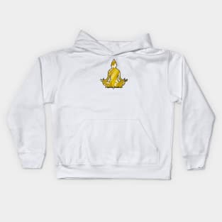 Flutter Buddha (Dark Text) Kids Hoodie